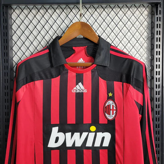 Maillot 07/08 AC Milan Manches Longues Rétro