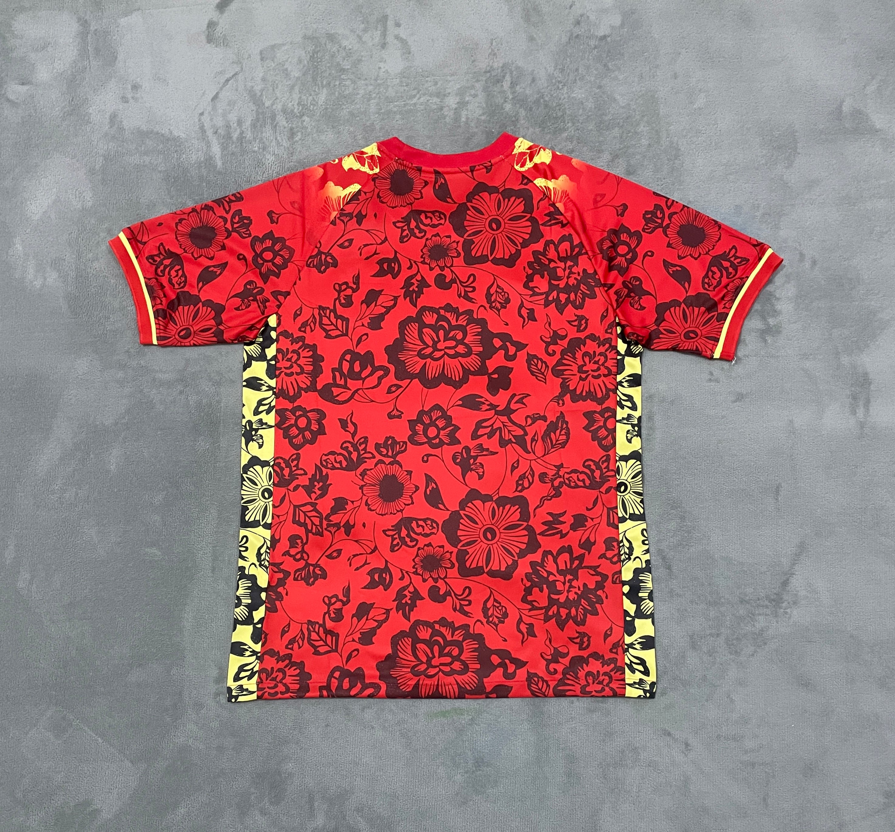 Maillot 24/25 Portugal Rouge Fleurs
