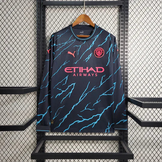Maillot 23/24 Manchester City Extérieur Manches Longues