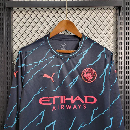 Maillot 23/24 Manchester City Extérieur Manches Longues