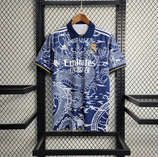 Maillot 24/25 Real Madrid Spécial Dragon Bleu
