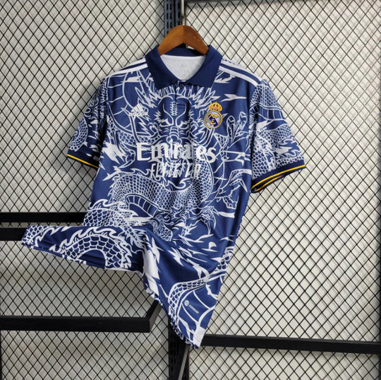 Maillot 24/25 Real Madrid Spécial Dragon Bleu
