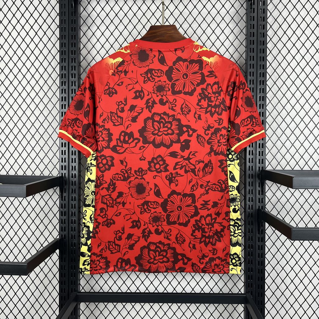 Maillot 24/25 Portugal Spécial Fleurs Rouge